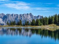 Felszackenkamm im Wilden Kaiser hinter dem Tanzboden Speichersee